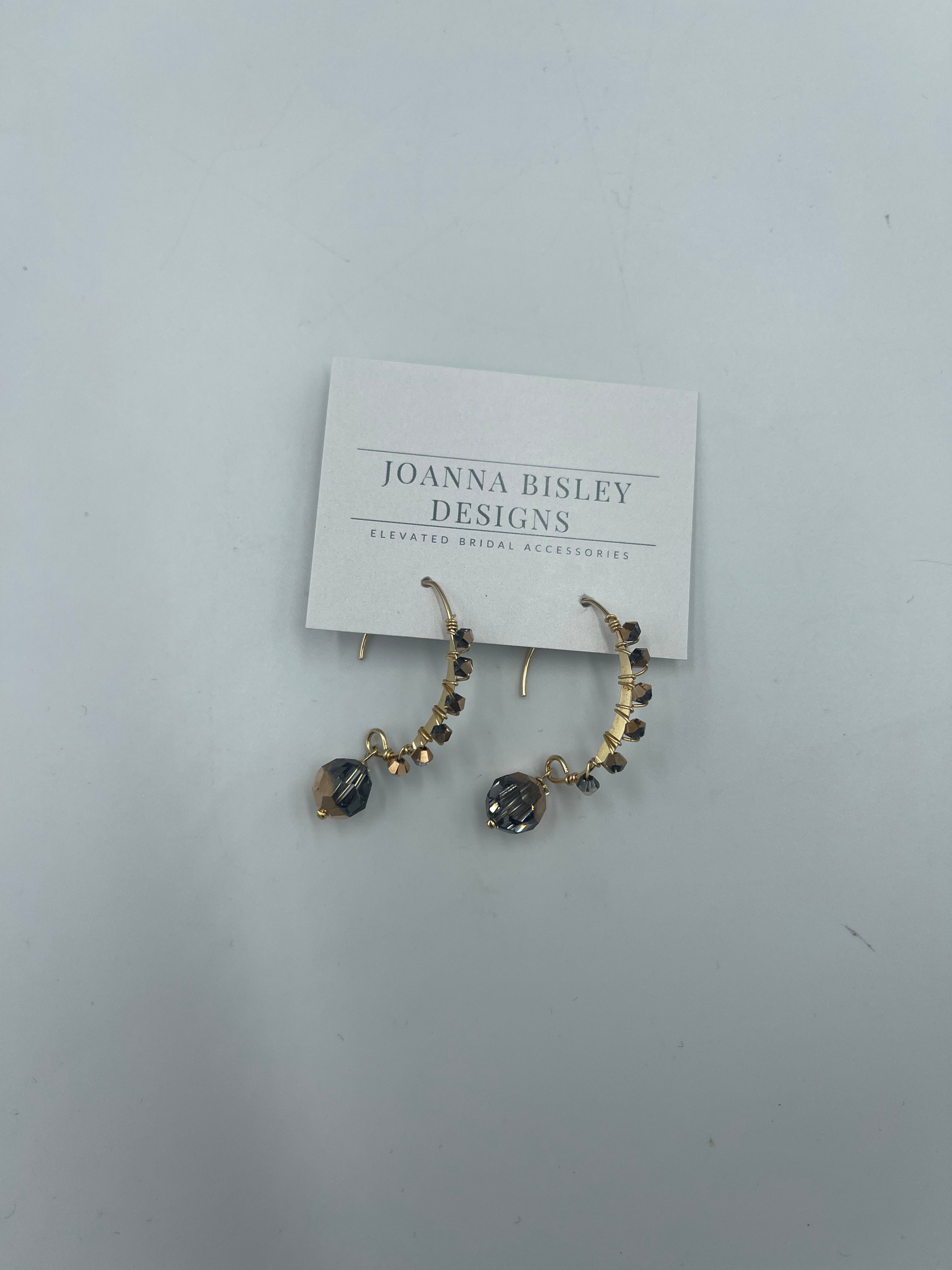 Joanna Bisley Whitney Rose Gold Swarovski Earrings