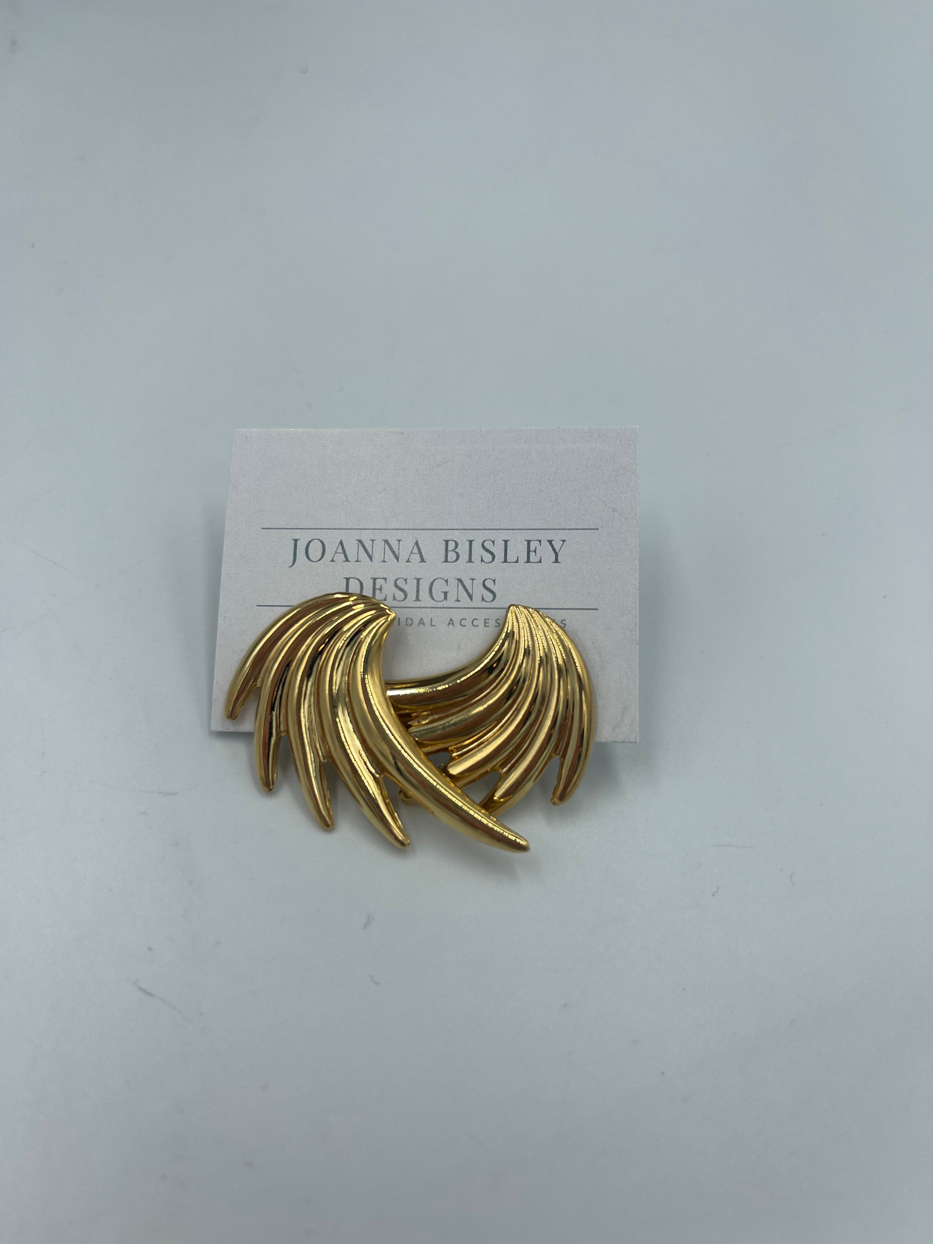 Joanna Bisley Wings Gold Plate Earrings