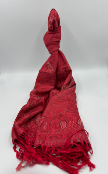 🧣Paisley Jacquard Double Layer Pashmina