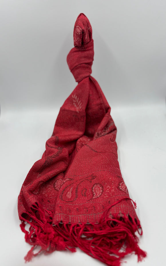 🧣Paisley Jacquard Double Layer Pashmina