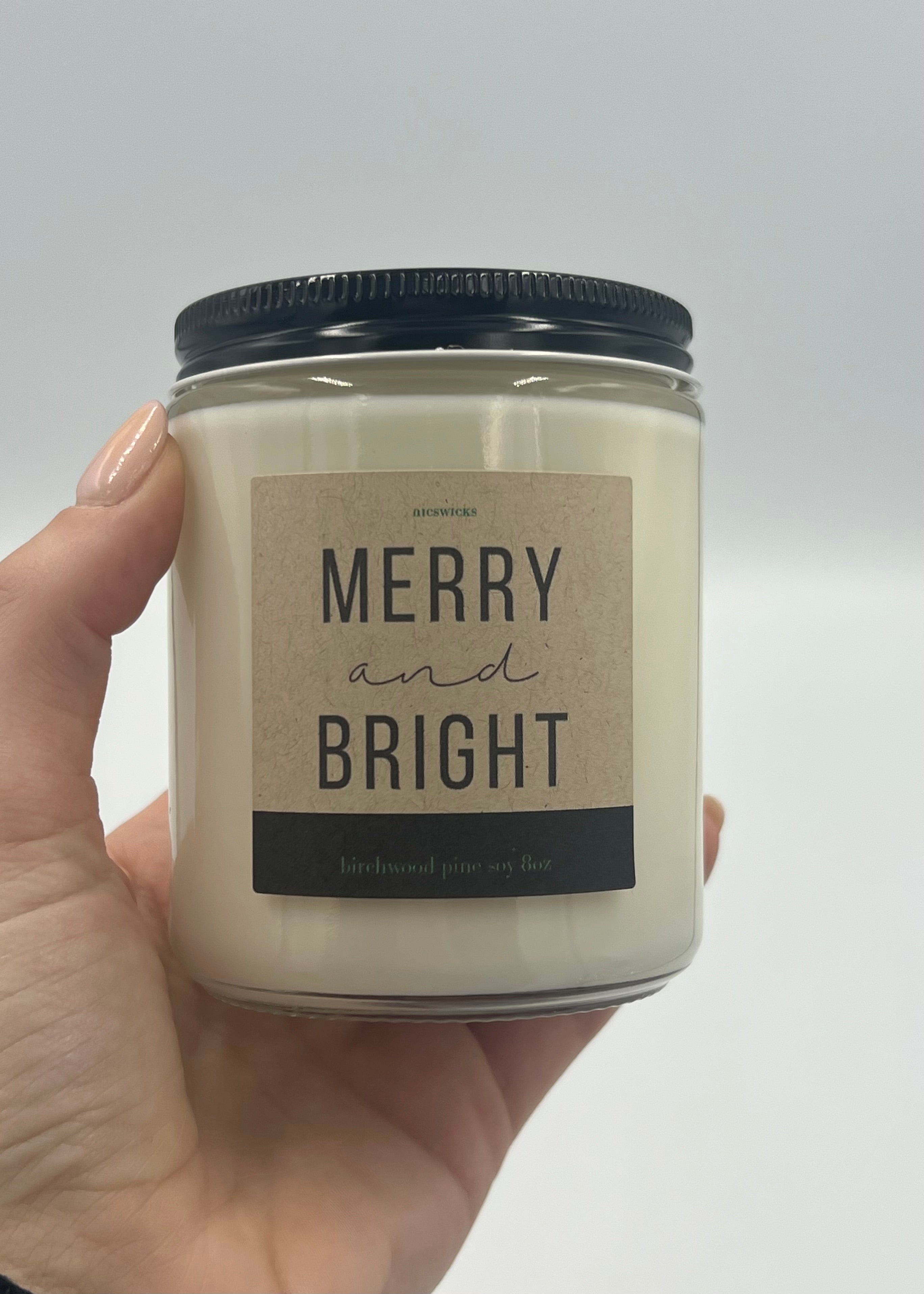 Candle - Merry and Bright 8oz - 0
