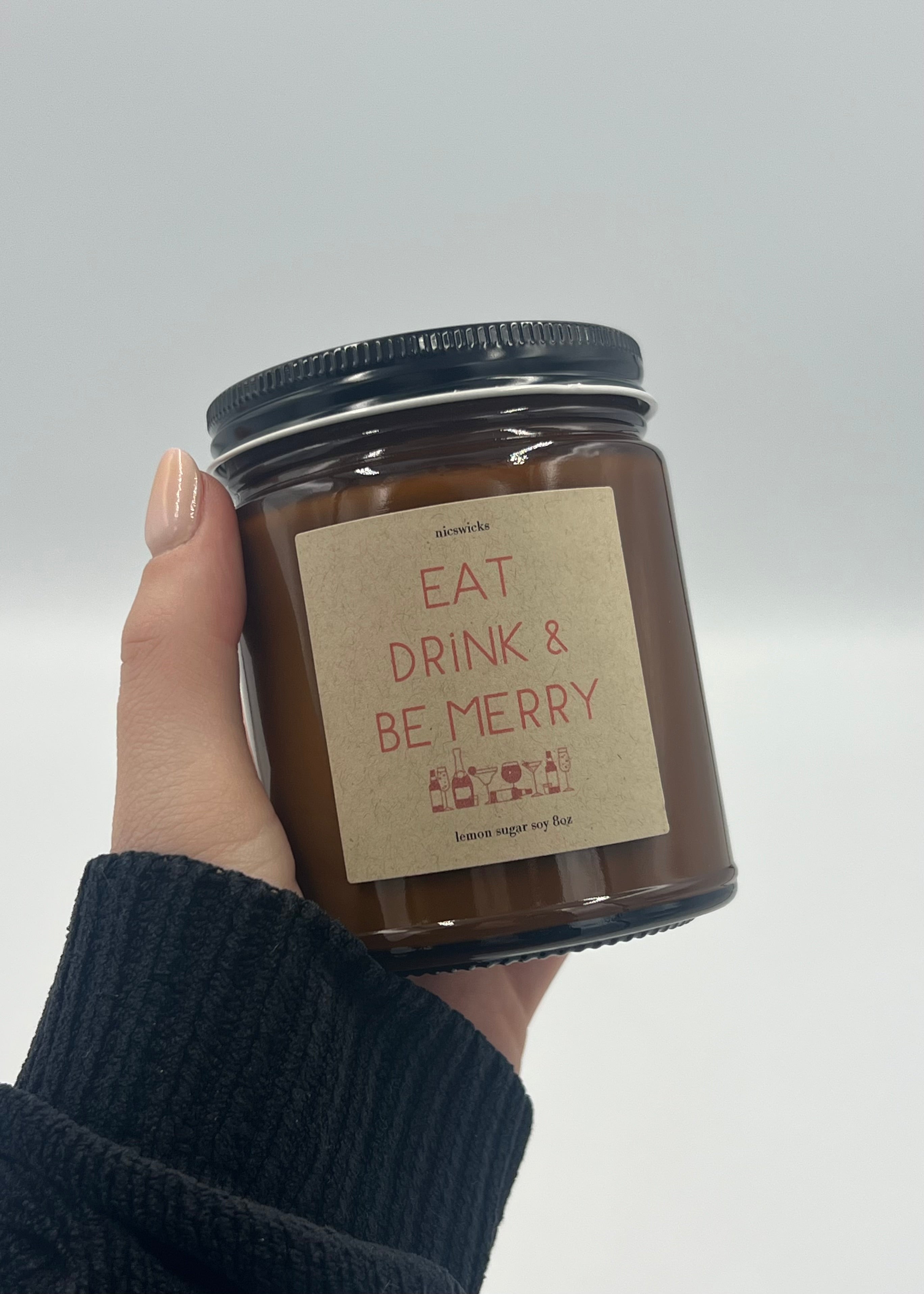 Candle - Eat Drink & Be Merry 8oz - 0