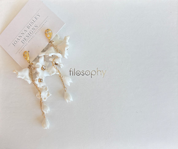 Joanna Bisley MEG Clay Florals 14 Kt Goldfill Swarovski Crystal