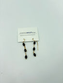 Joanna Bisley 14kt Goldfill Black Swarovski Crystal Earrings-2