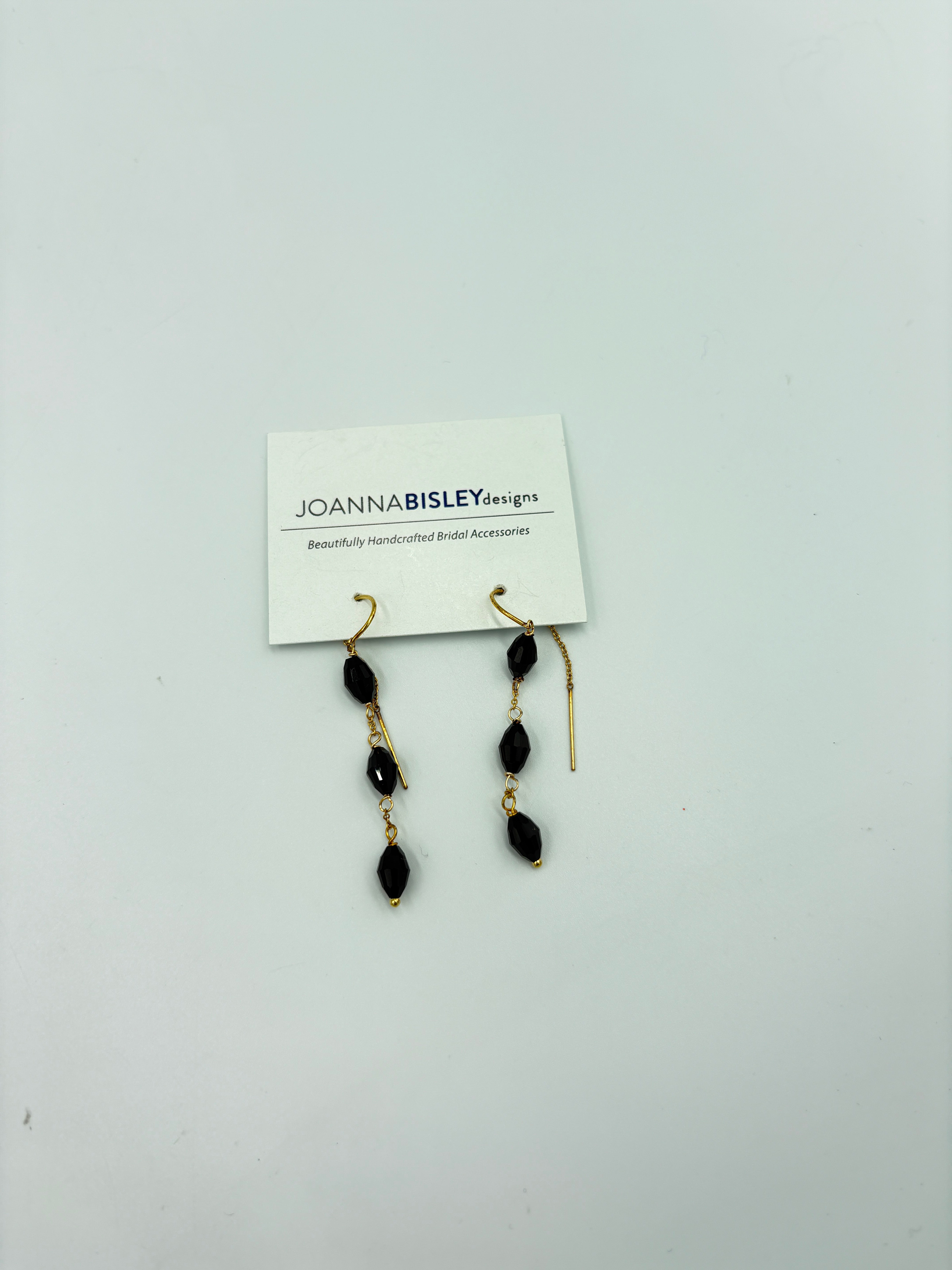 Joanna Bisley 14kt Goldfill Black Swarovski Crystal Earrings - 0