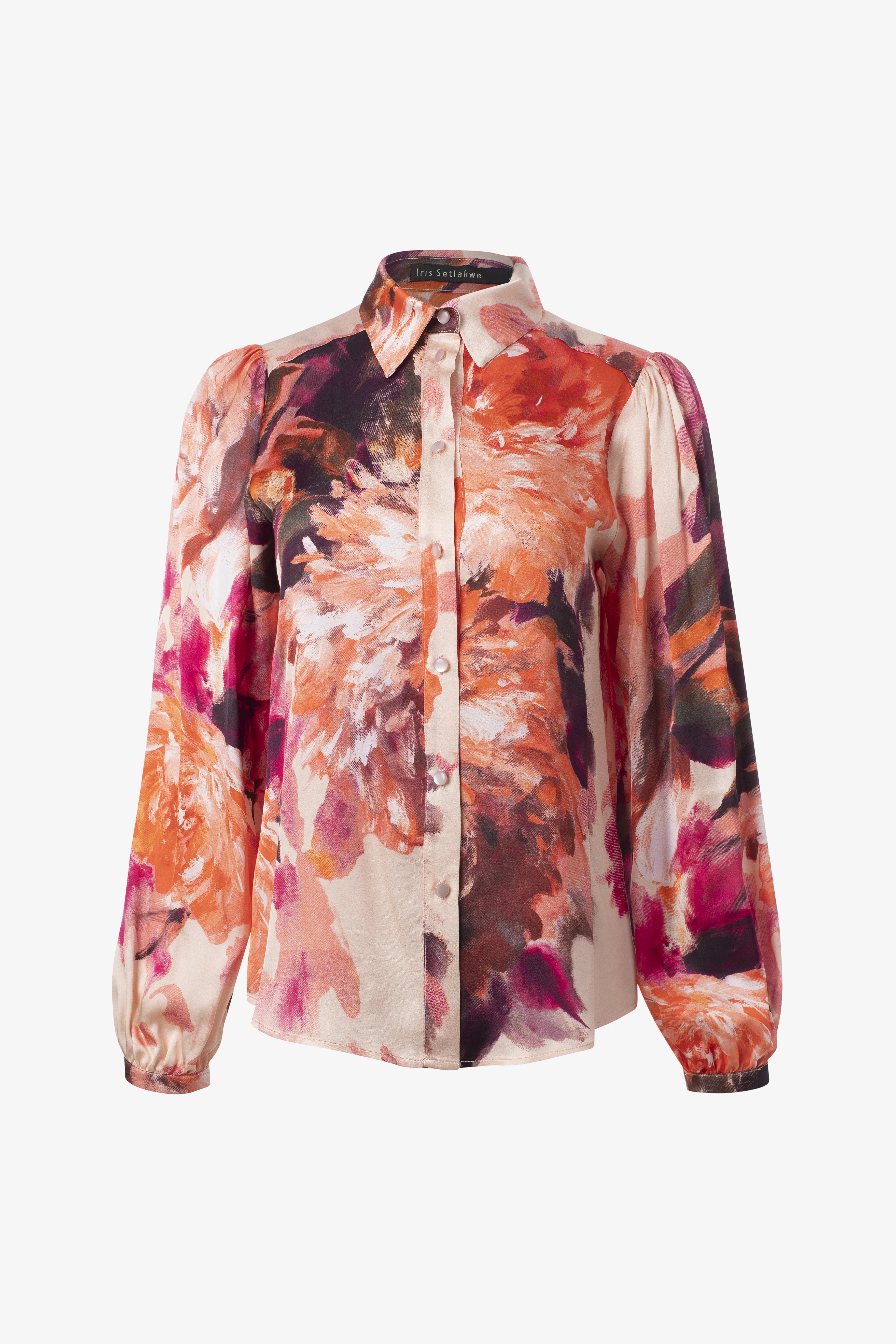 Iris Setlakwe Floral Button Down Blouse - 0