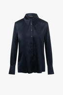 Iris Setlakwe Button Down Classic Stretch Silk Shirt-4
