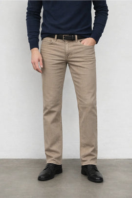 Fidelity Jimmy Slim Straight Denim - Performance Stretch Twill  - Latte