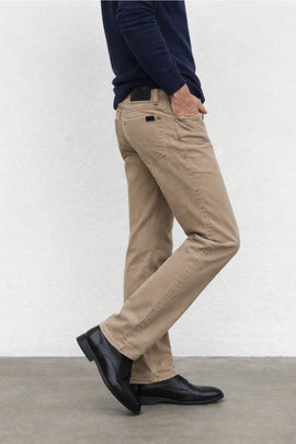 Fidelity Jimmy Slim Straight Denim - Performance Stretch Twill  - Latte - 0