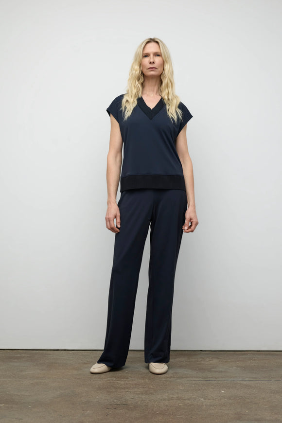 Iris Setlakwe Vneck Top with Rib