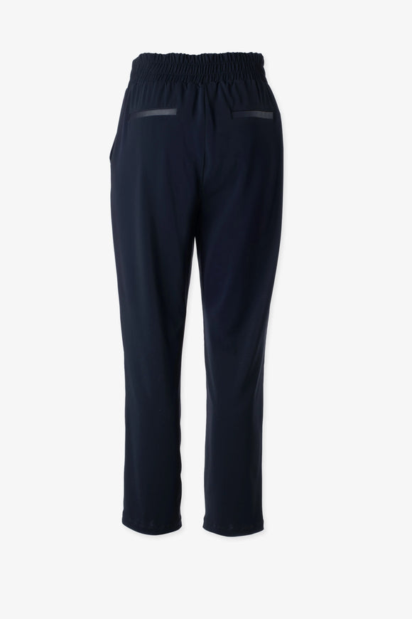 Iris Setlakwe Narrow Pull up Pant with Vegan Leather Detail.