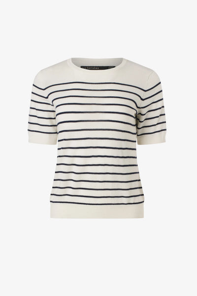 Iris Setlakwe Merino Blend Striped Tshirt - 0