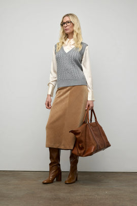 Iris Setlakwe Corduroy A-Line Skirt