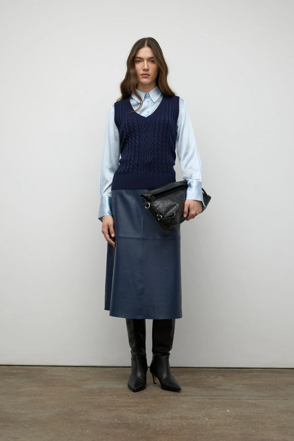 Iris Setlakwe Cable Sleeveless Knit Top