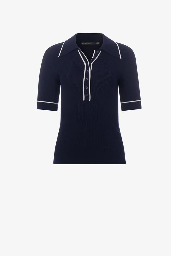 Iris Setlakwe Short Sleeve Polo