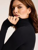Commando Ballet Long Sleeve Turtleneck Bodysuit-3