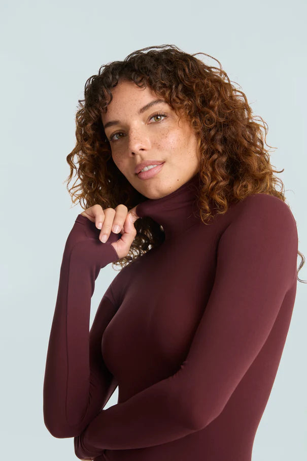 Commando Ballet Long Sleeve Turtleneck Bodysuit