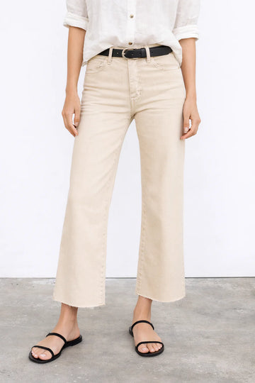 Fidelity Katie Crop Flare  - Tan