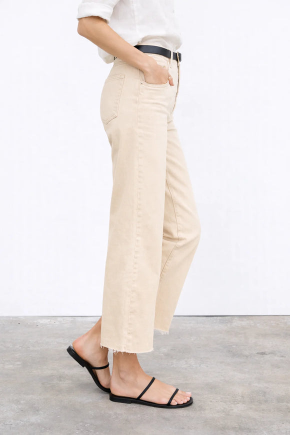 Fidelity Katie Crop Flare  - Tan