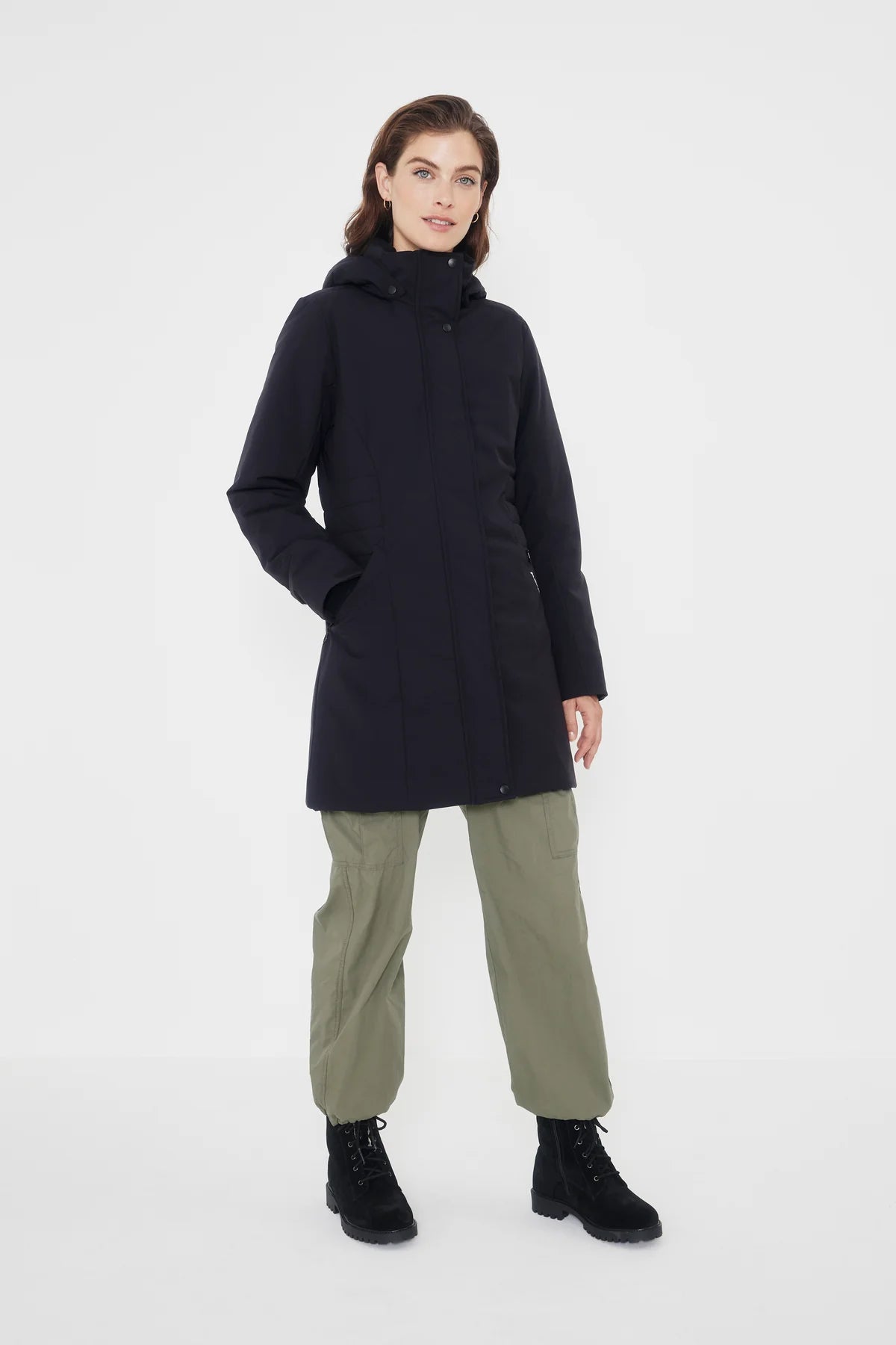 Audvik Monaco Women's Winter Tailored Fit Coat