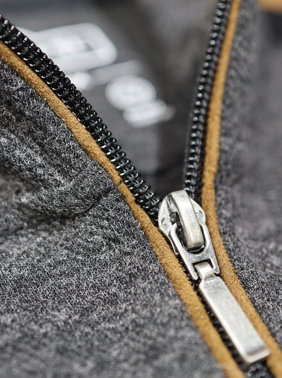 7 Downie Aria Full Zip with Suede Accent