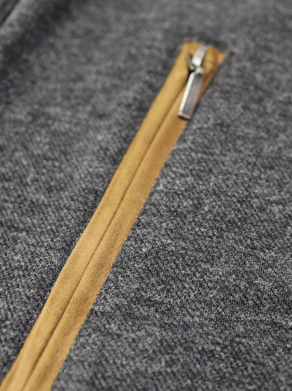 7 Downie Aria Full Zip with Suede Accent