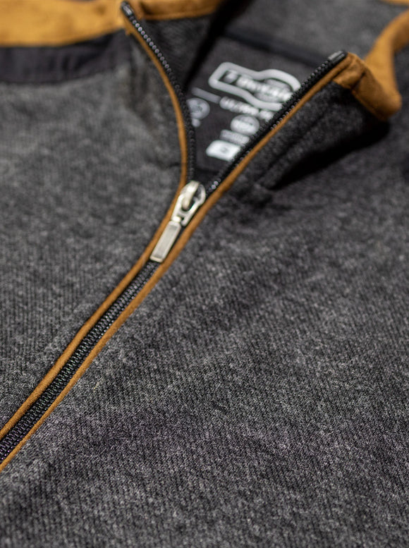 7 Downie Aria Full Zip with Suede Accent