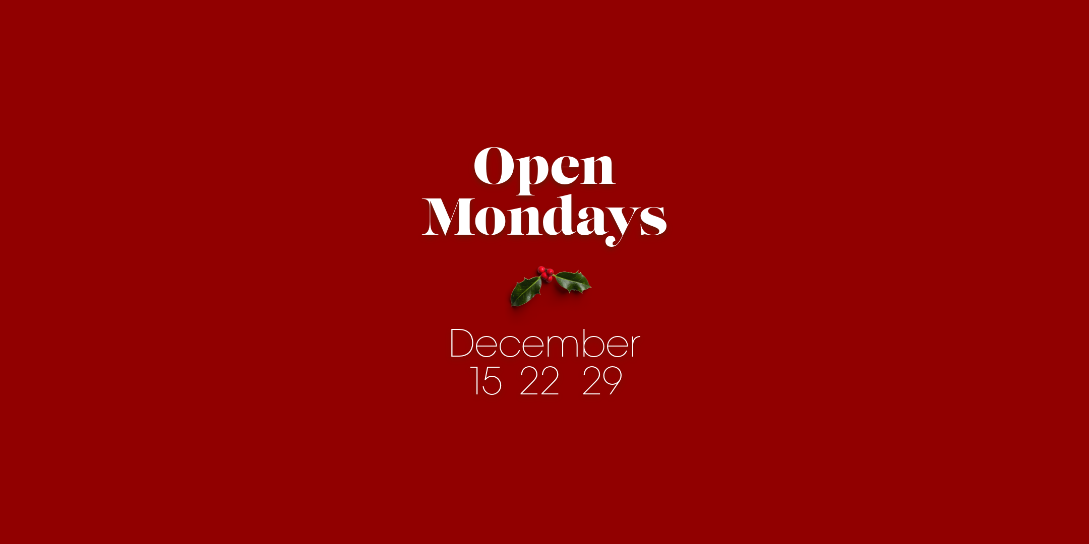 Monday christmas banner