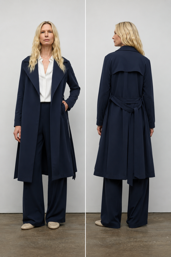 Iris Setlakwe Matte Jersey Trench Coat