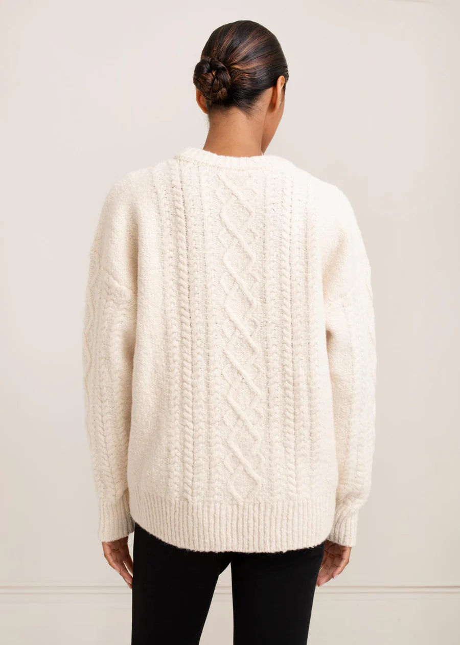 Paper Label Rayna Cable Sweater