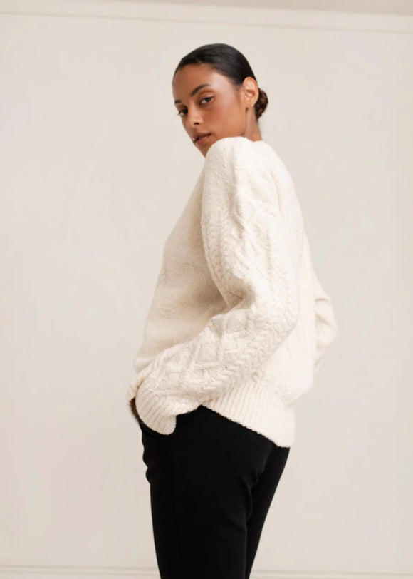 Paper Label Rayna Cable Sweater