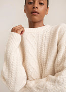 Paper Label Rayna Cable Sweater-2