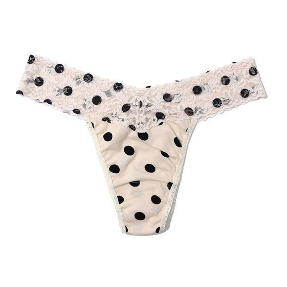 Hanky Panky Supima Cotton Poke A Dot Thong
