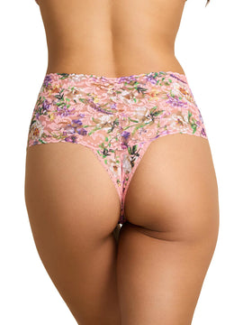 Hanky Panky Fawning Flora Retro Thong - 0