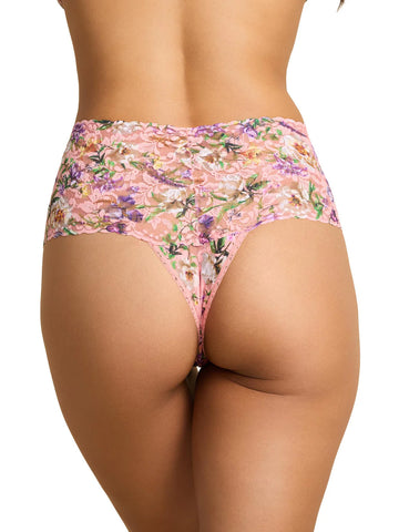 Hanky Panky Fawning Flora Retro Thong - 0