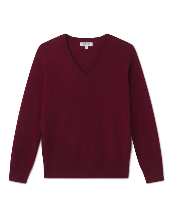 Essential Cashmere V-Neck by Pura Cashmere