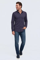 Raffi Aqua Cotton Button up Front Long Sleeve-58