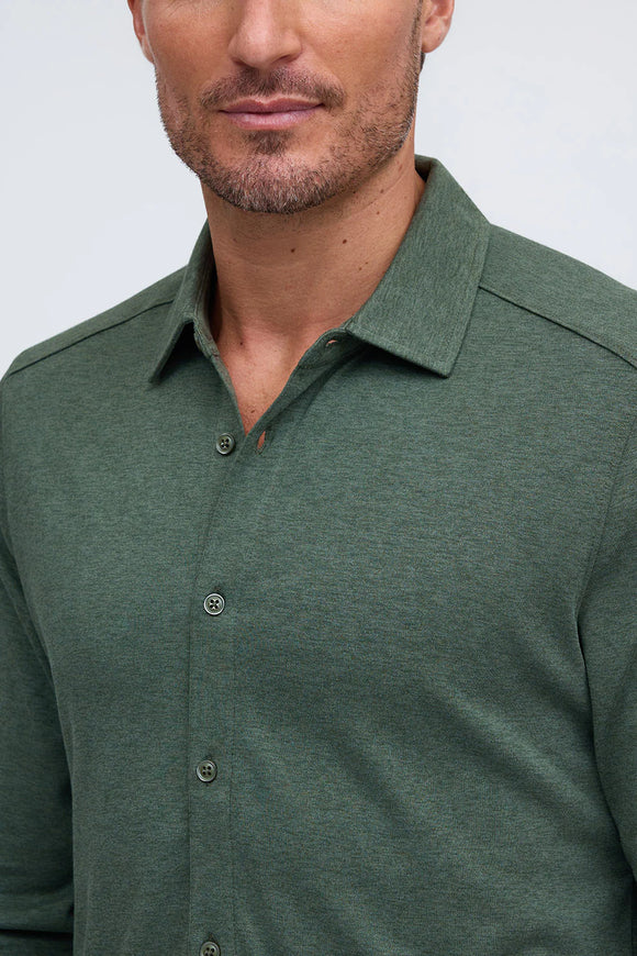 Raffi Aqua Cotton Button up Front Long Sleeve