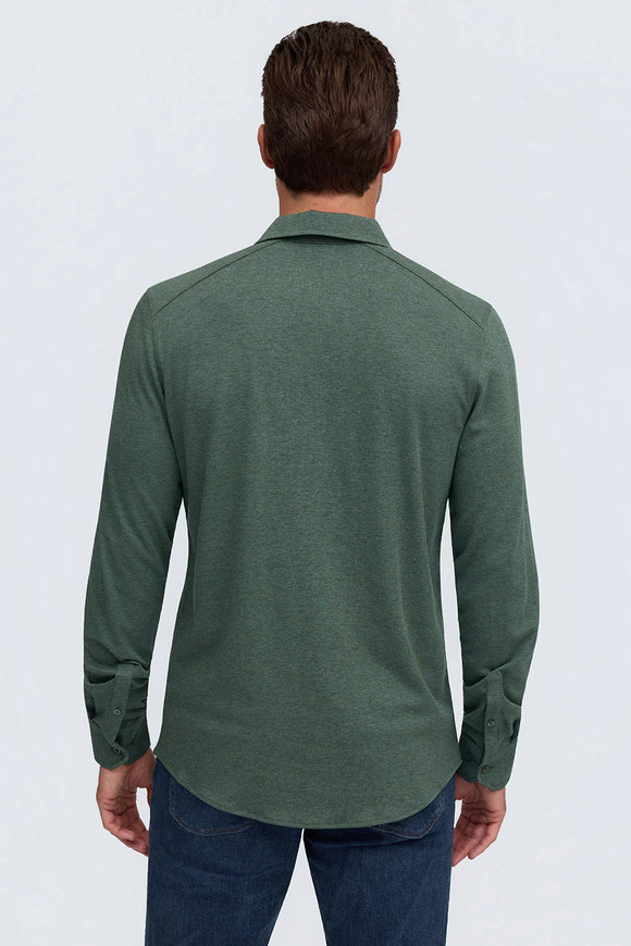 Raffi Aqua Cotton Button up Front Long Sleeve