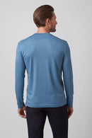 Raffi Aqua Cotton Long Sleeve Crew - JOSH-6