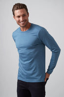 Raffi Aqua Cotton Long Sleeve Crew - JOSH-5
