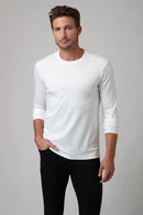 Raffi Aqua Cotton Long Sleeve Crew - JOSH-34