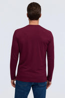Raffi Aqua Cotton Long Sleeve Crew - JOSH-3