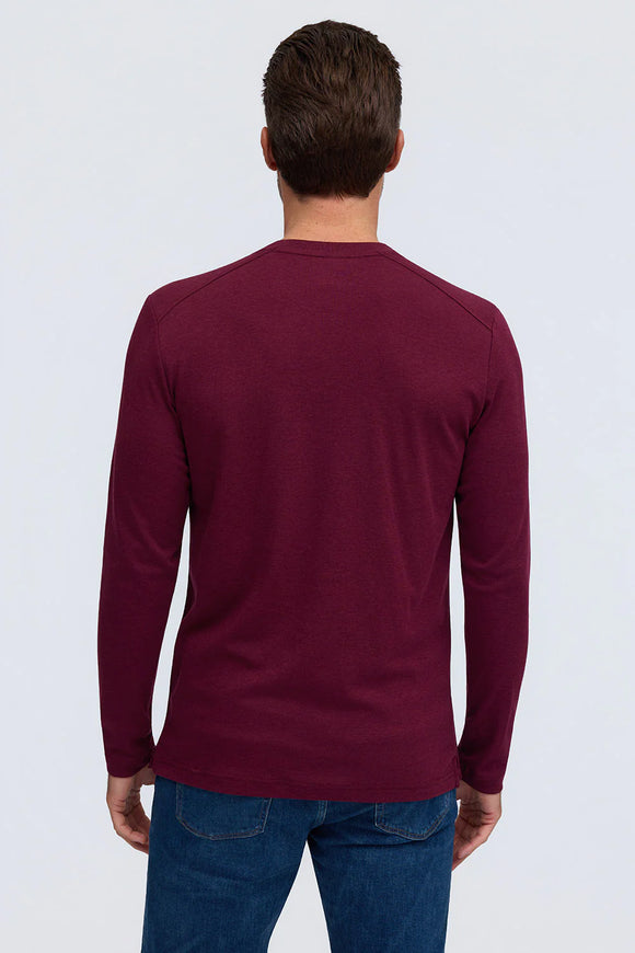 Raffi Aqua Cotton Long Sleeve Crew - JOSH
