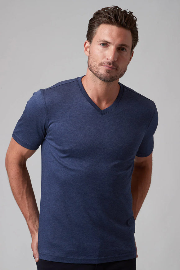 Raffi SS Pure Aqua Basic All Year Round Must Have VNeck Tshirts - RW22201