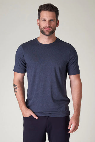 Buy carbon Raffi All Year Round Must Have Crew Neck Aqua Cotton Tee