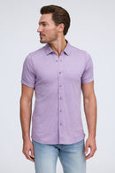 Raffi  Aqua Button Up Short Sleeve Cotton Shirt-17