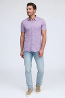 Raffi  Aqua Button Up Short Sleeve Cotton Shirt-18