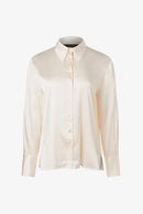 Iris Setlakwe Button Down Classic Stretch Silk Shirt-1