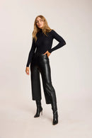 Commando Faux Leather Cropped Wide Leg Pant-1